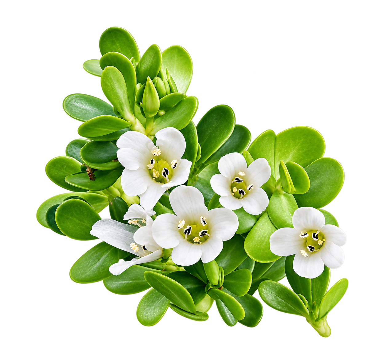 Bacopa monnieri close up